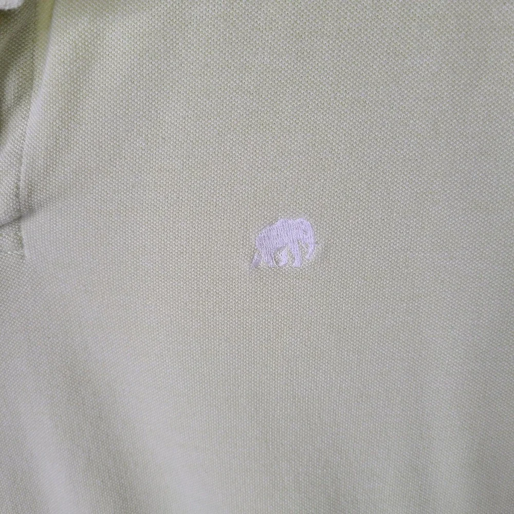 Banana Republic‎ Shirt Mens Large Green Pique Polo Short Sleeve Cotton Casual